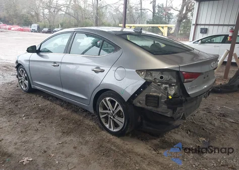 2017 Hyundai Elantra Limited from USA, damaged, VIN 5NPD84LF8HH028614